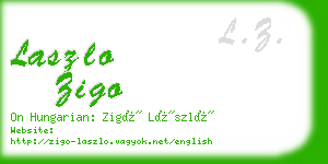 laszlo zigo business card